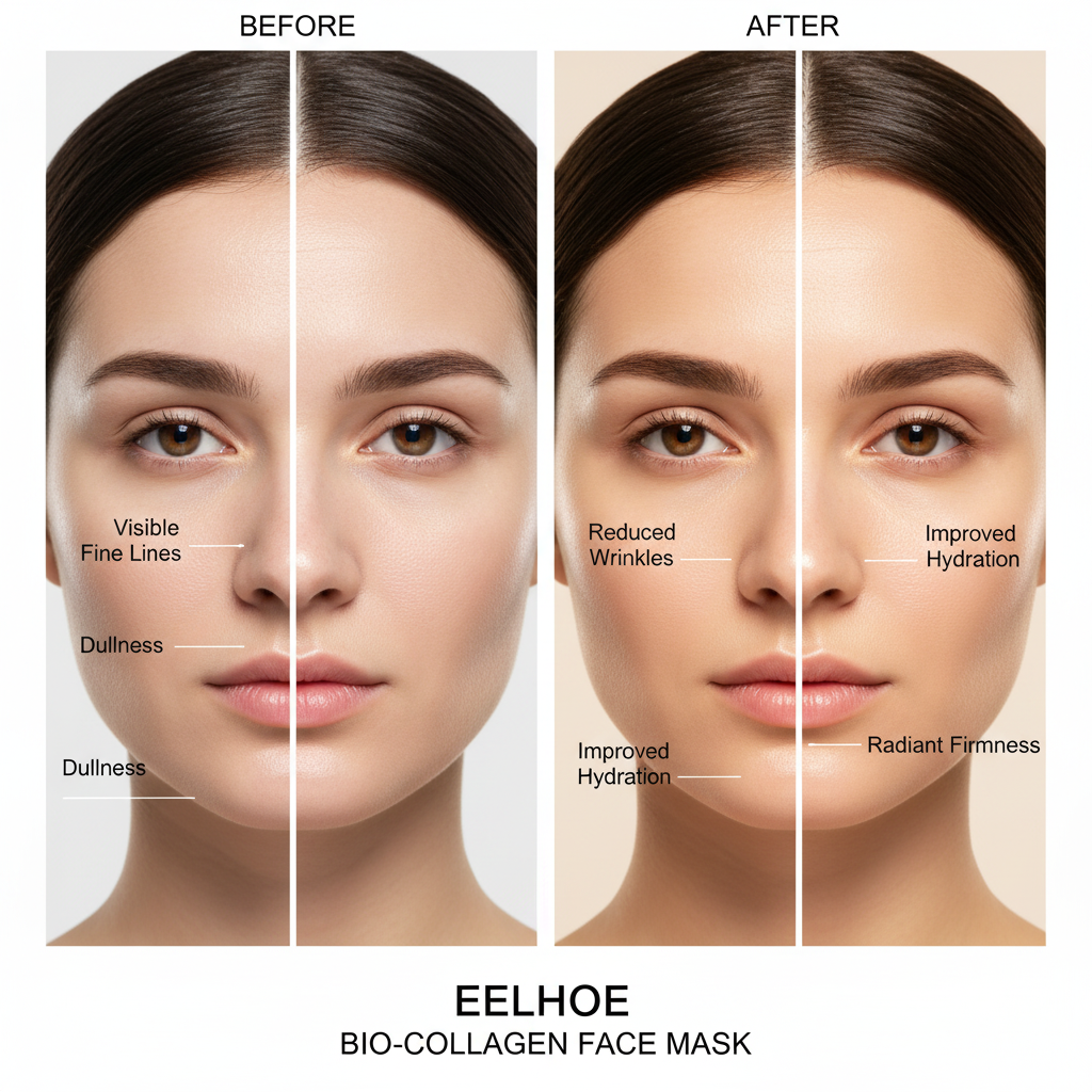 1/5/10PCs Bio Collagen Face Mask Shrink Pores Deep Hydrating Overnight Mask Moisturizing Refreshing Brightening Face Skin Care